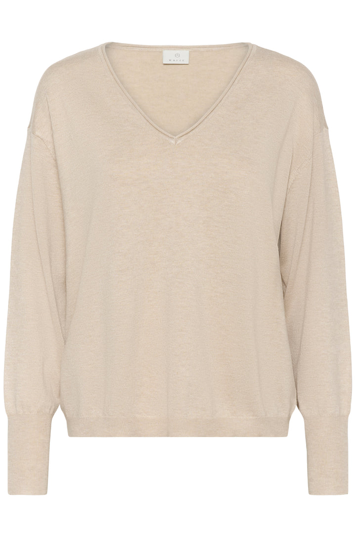 Pull col en V LizzaMai – Maille douce et silhouette épurée