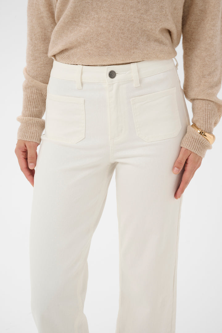 Jeans taille haute Brook - Coupe droite cropped