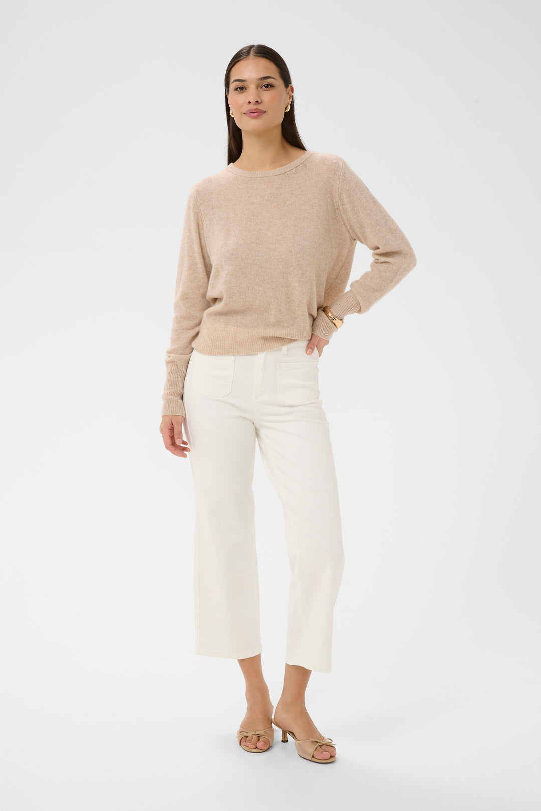 Jeans taille haute Brook - Coupe droite cropped