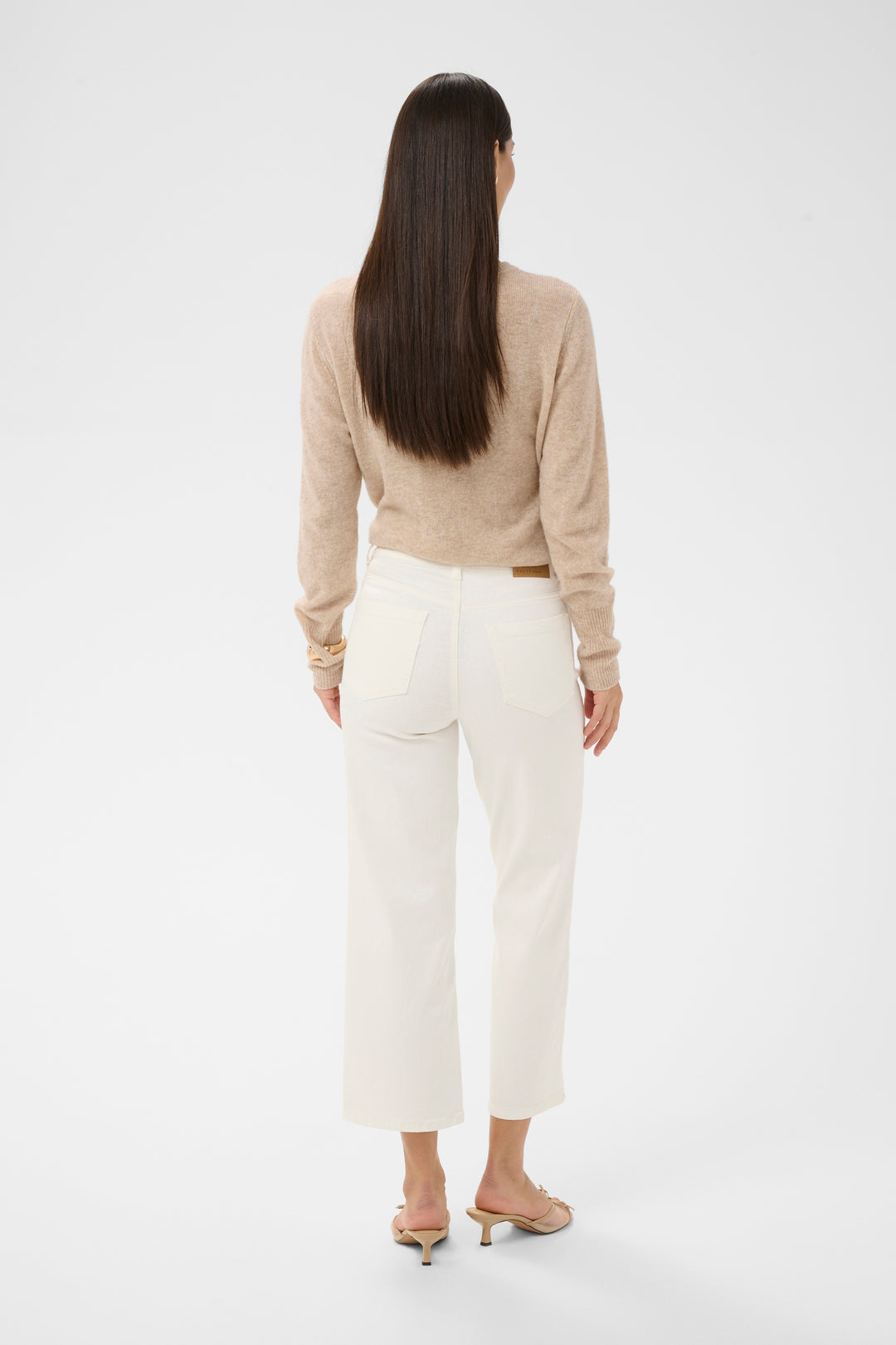 Jeans taille haute Brook - Coupe droite cropped