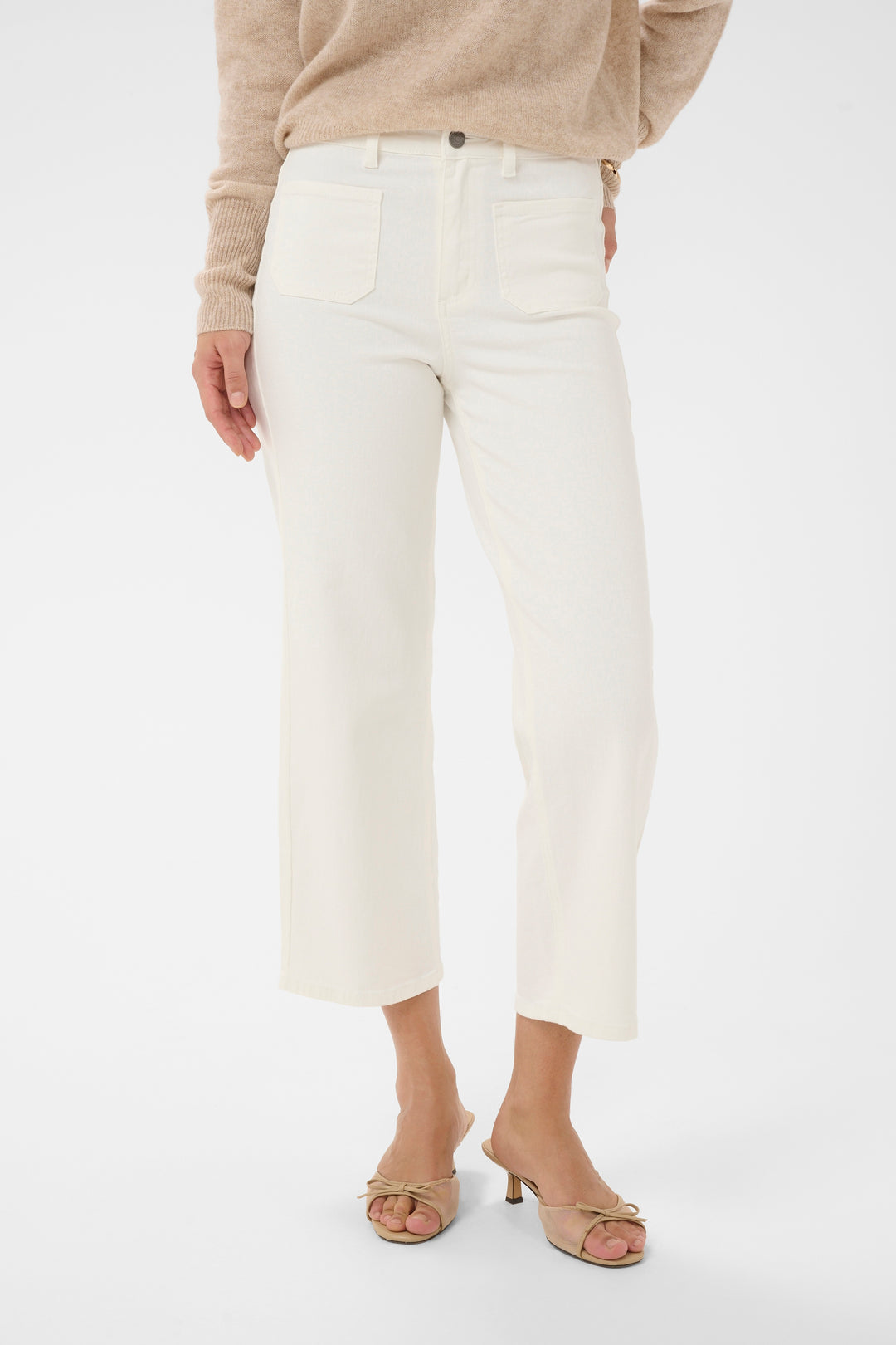 Jeans taille haute Brook - Coupe droite cropped
