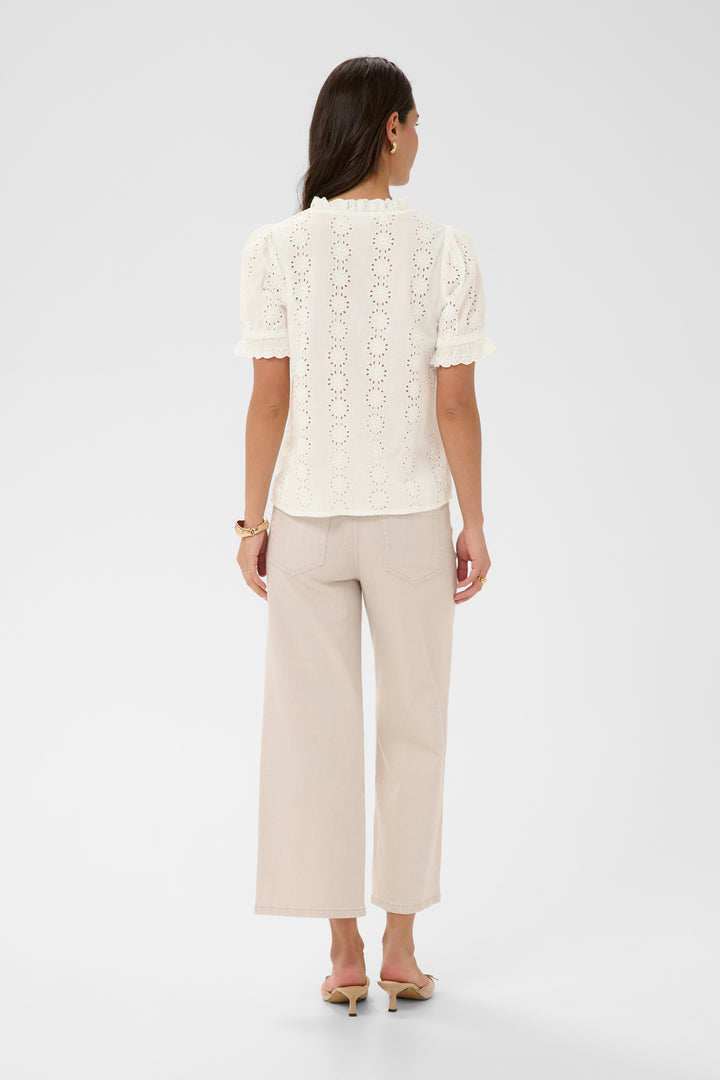 Dona Broderie Anglaise Blouse - Pure Cotton