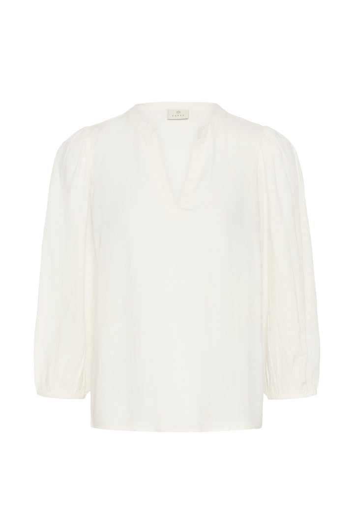 Blouse en lin Milia - Manches trois-quarts et col en V