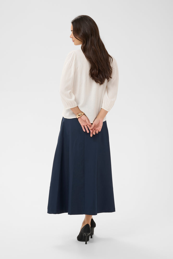 Blouse en lin Milia - Manches trois-quarts et col en V