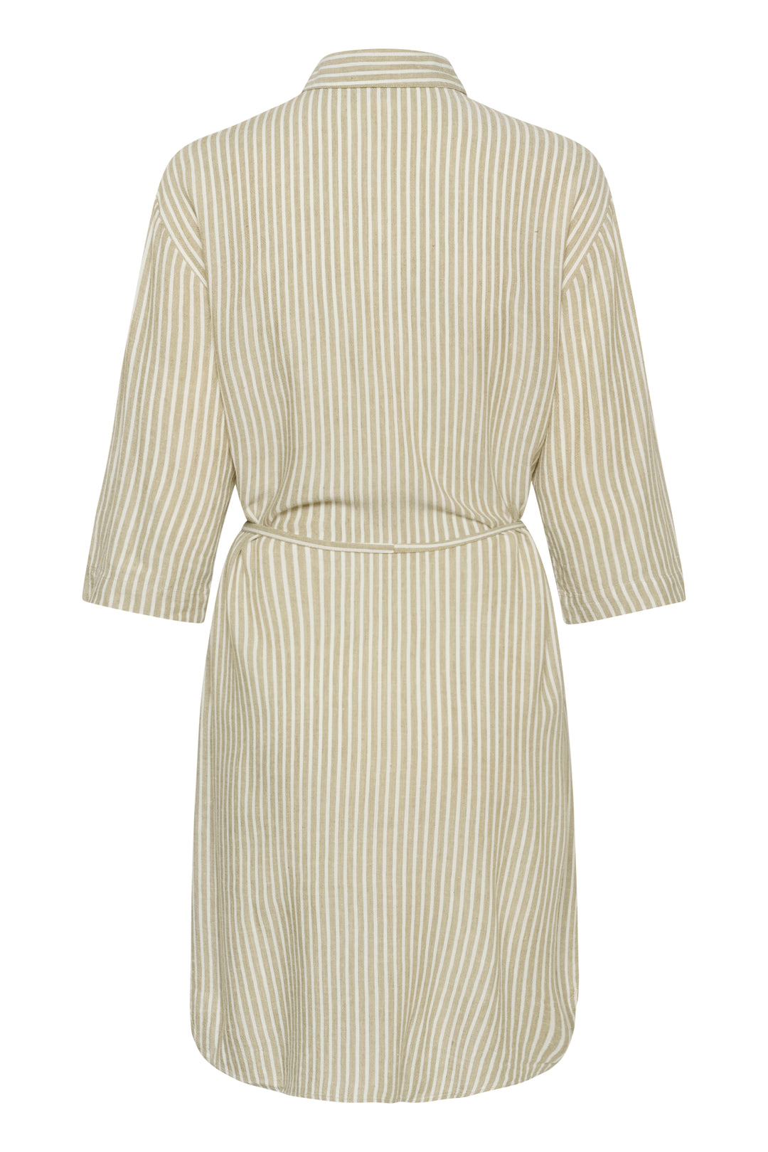 Robe chemise rayée Milia - En viscose LivaEco et lin