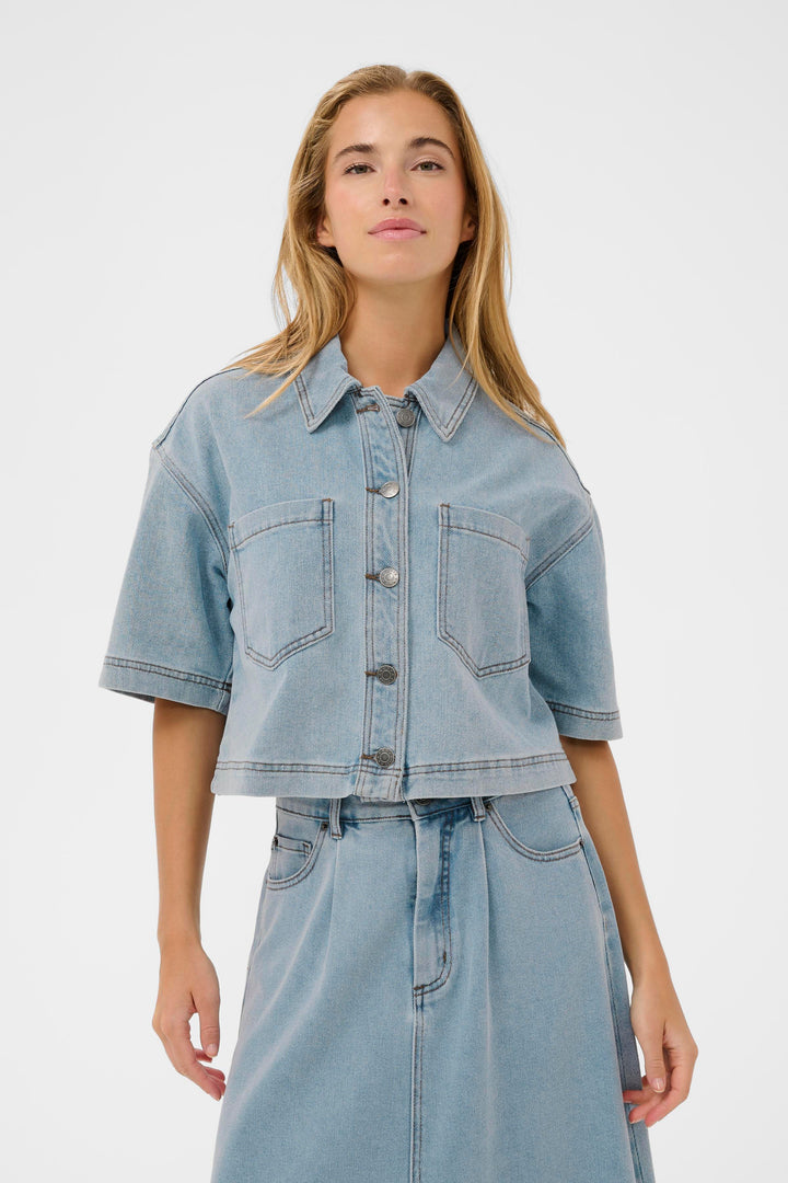 Minna denim overshirt - Loose and modern fit