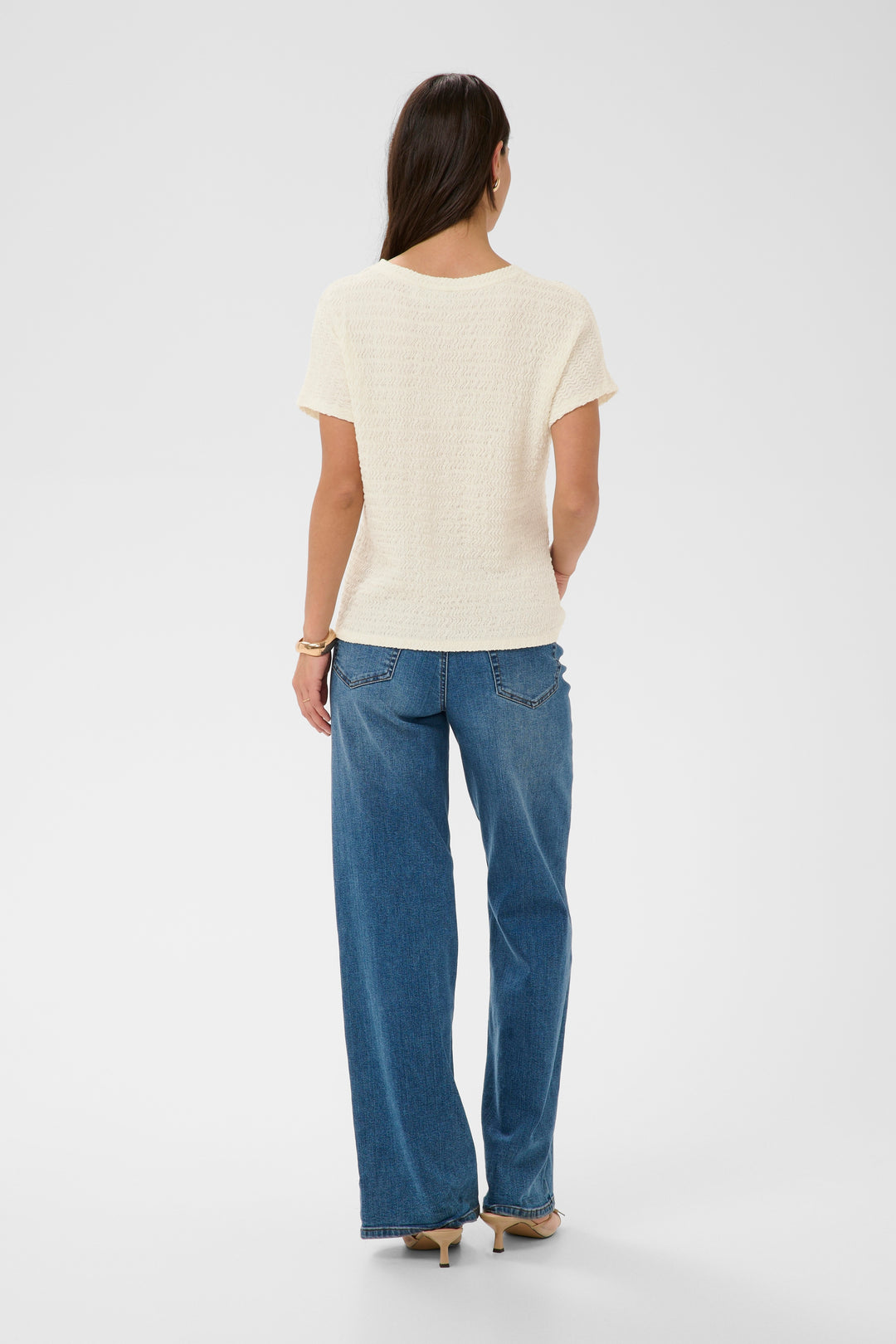 Chandail texturé Felicity – Haut à manches courtes et coupe ample