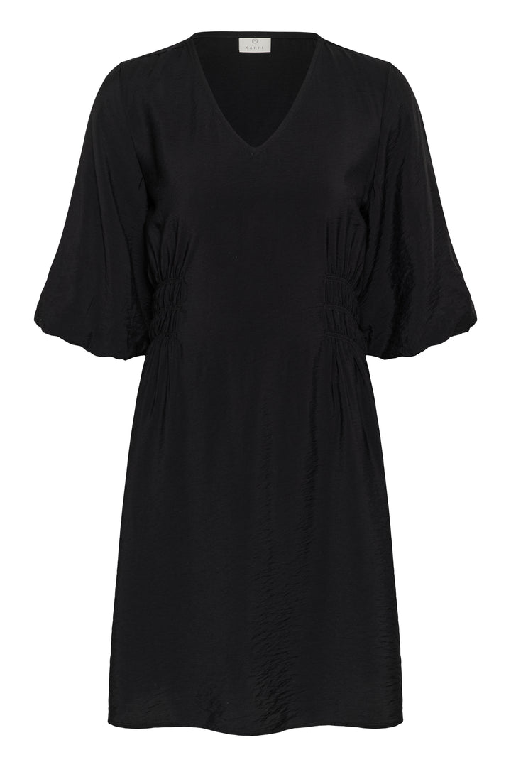 Robe ajustée Neema – Manches bouffantes et viscose écoresponsable