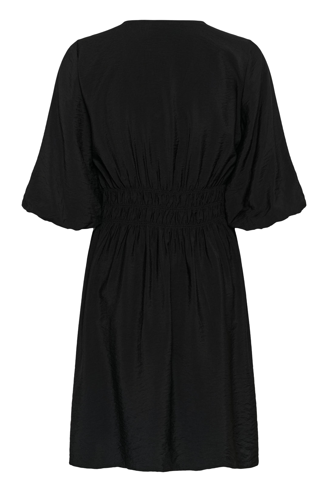 Robe ajustée Neema – Manches bouffantes et viscose écoresponsable