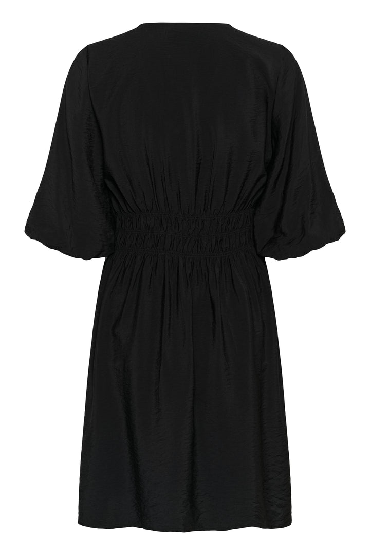Robe ajustée Neema – Manches bouffantes et viscose écoresponsable