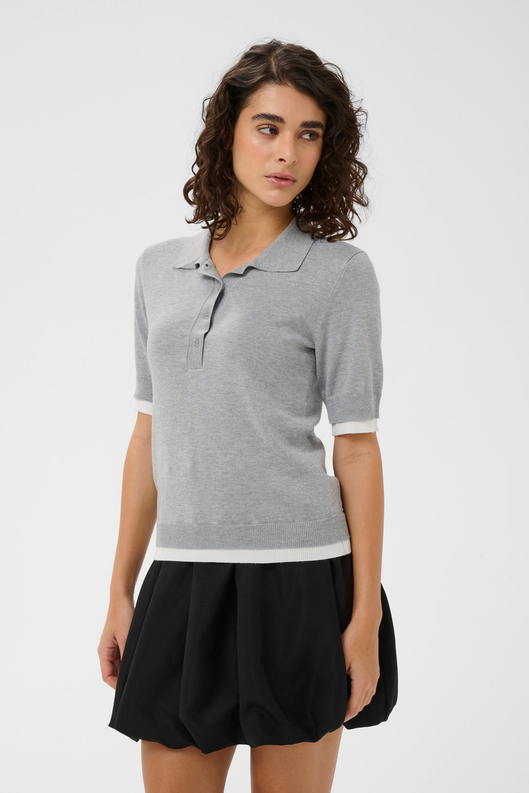 Polo à détails contrastants Lizza