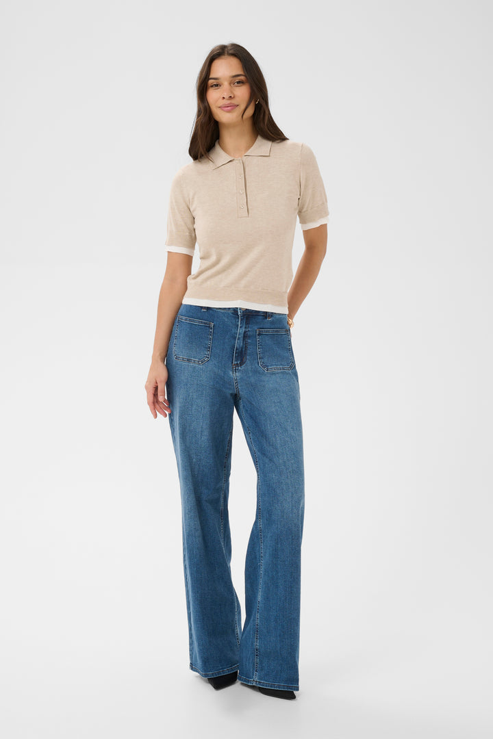 Polo en maille Lizza – Finitions contrastantes