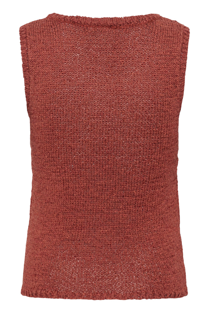Pull sans manches en maille douce Silivia