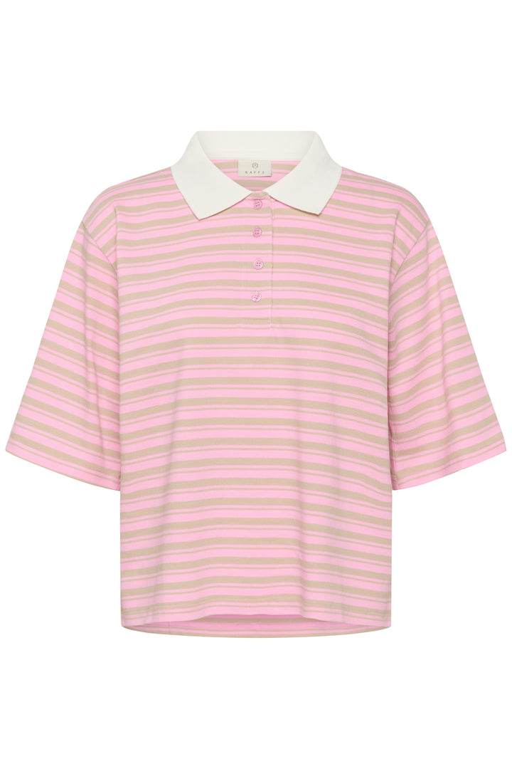 Miala Fine-Striped Polo T-shirt - Organic Cotton