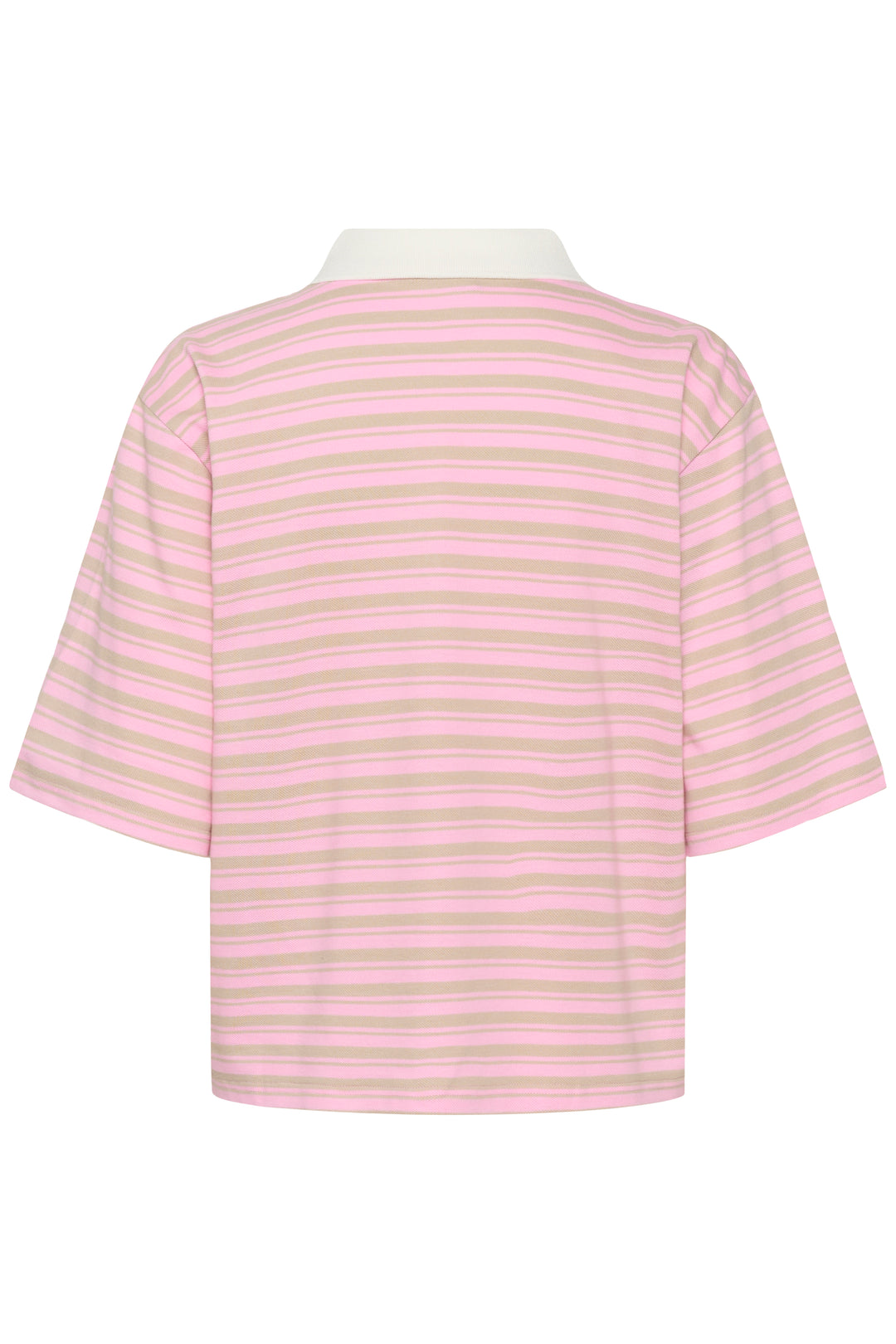 Miala Fine-Striped Polo T-shirt - Organic Cotton