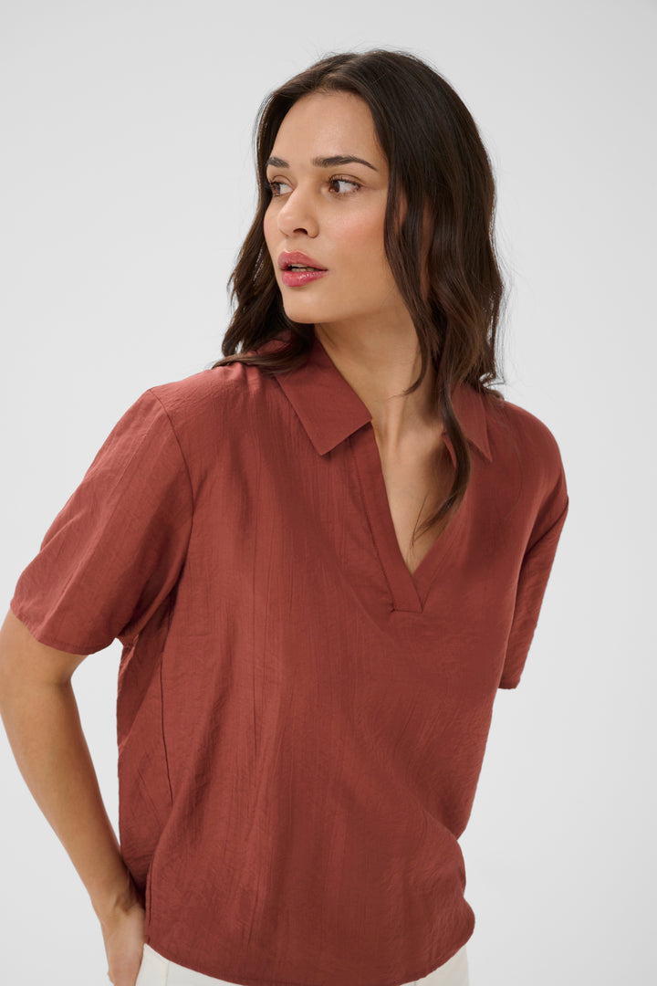Blouse à encolure en V Emily - Coupe ample
