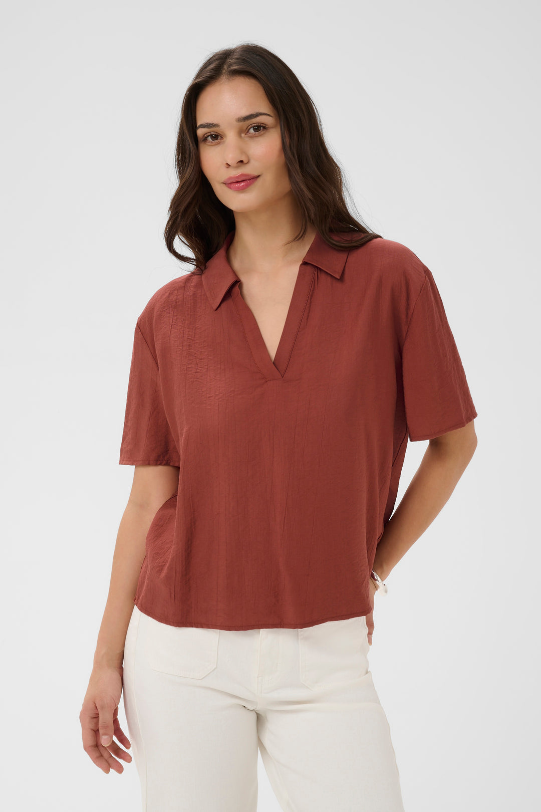 Blouse à encolure en V Emily - Coupe ample
