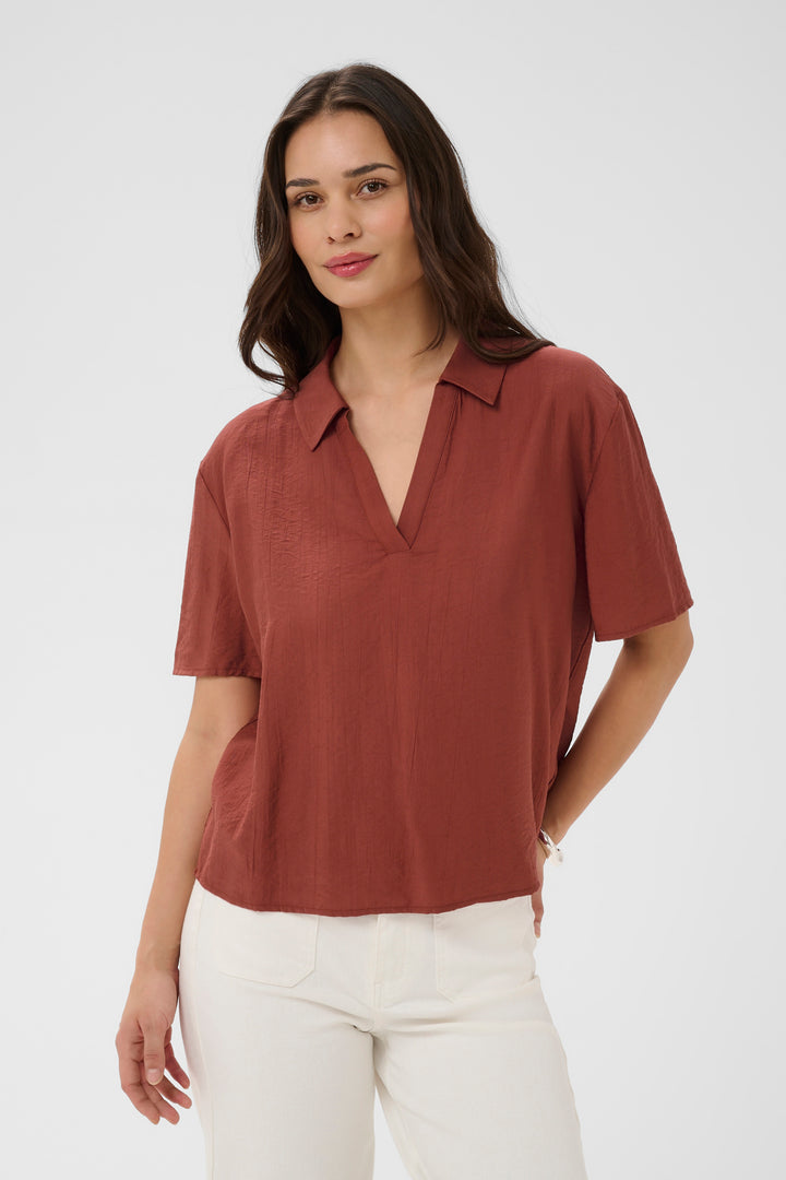 Blouse à encolure en V Emily - Coupe ample