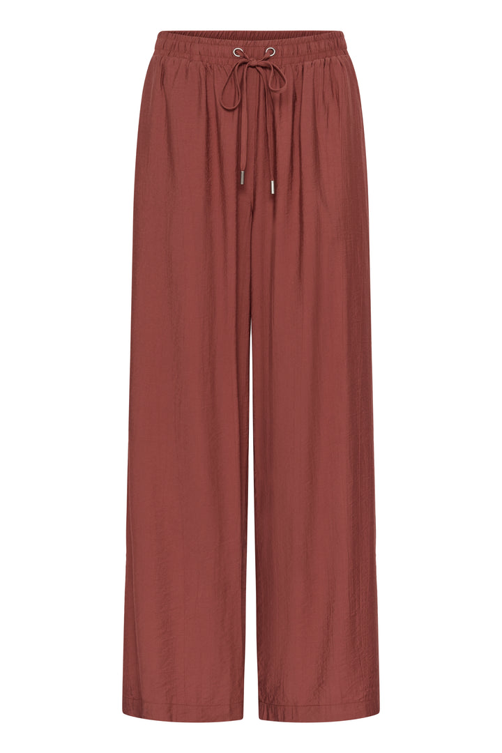 Pantalon large décontracté Emily - Taille haute élastique