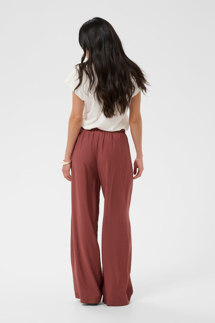 Pantalon large décontracté Emily - Taille haute élastique