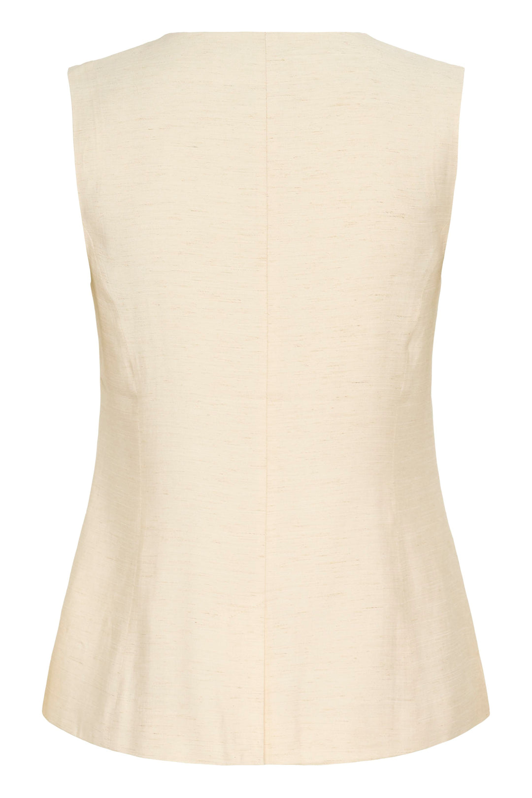 Veste tailleur sans manches Annetta - Boutons contrastants