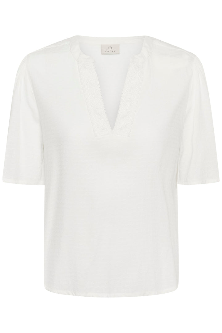 Blouse à manches courtes Gina - Encolure délicate
