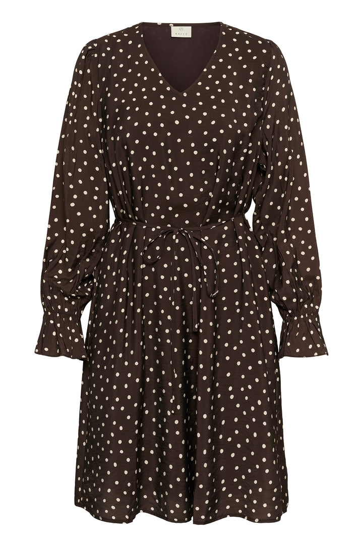 La robe à pois Dotte - À manches longues et ceinture amovible
