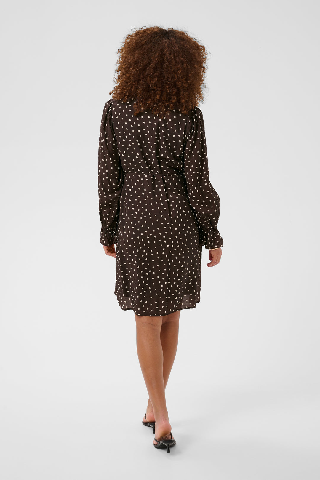 La robe à pois Dotte - À manches longues et ceinture amovible
