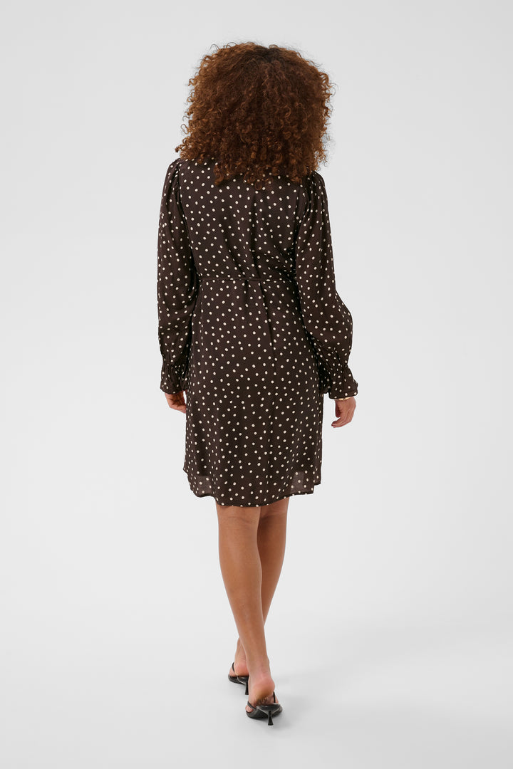 La robe à pois Dotte - À manches longues et ceinture amovible