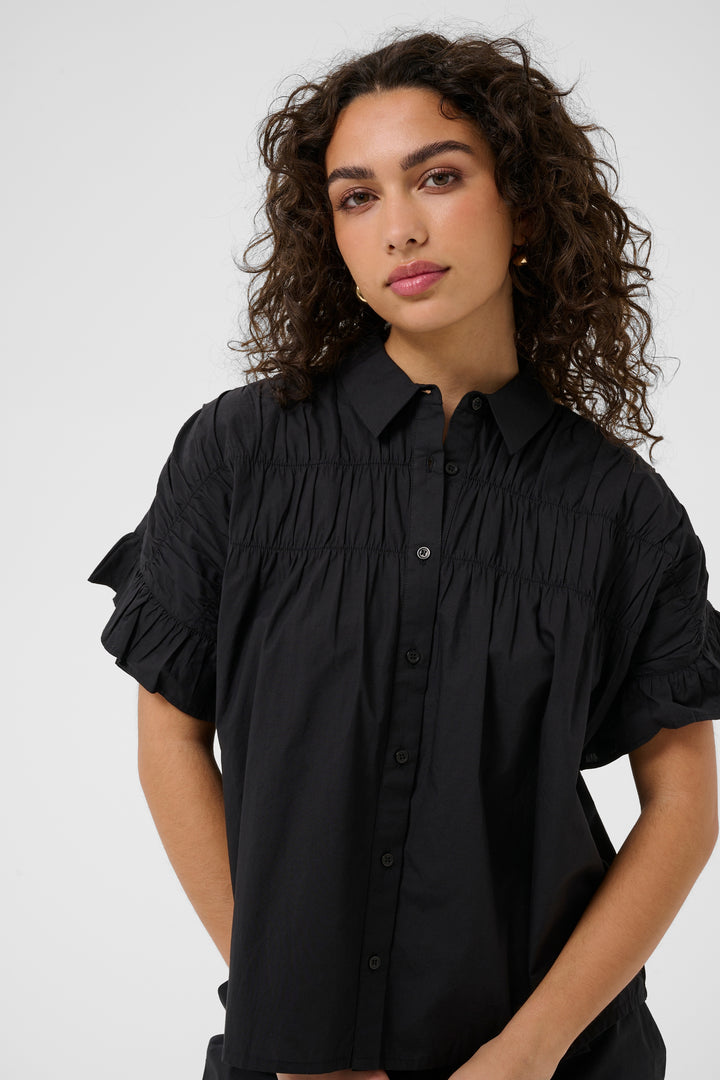 La chemise Verdina - En coton avec détails froncés
