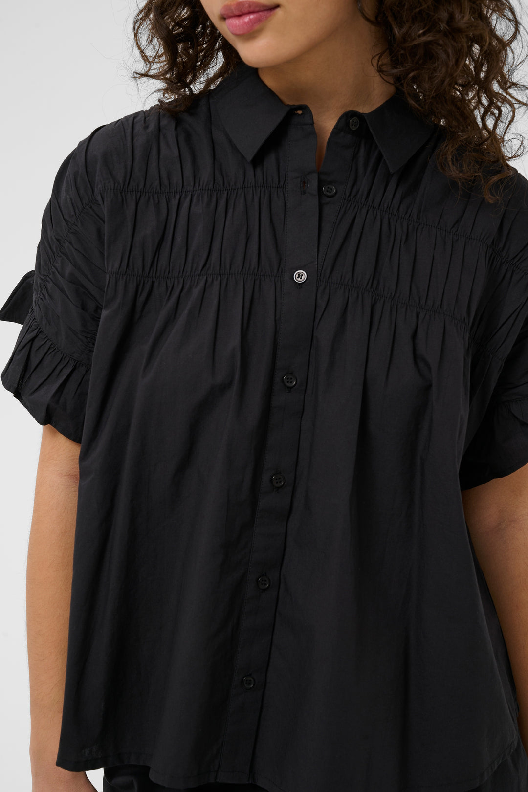 La chemise Verdina - En coton avec détails froncés