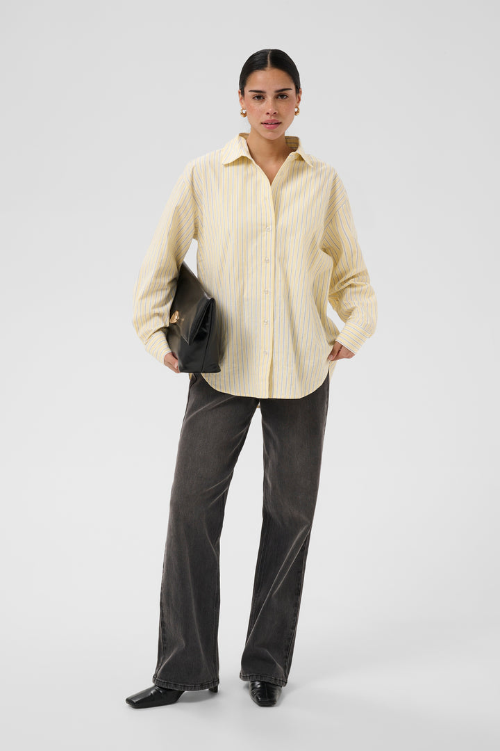 Chemise 100% coton Aster - À rayures verticales