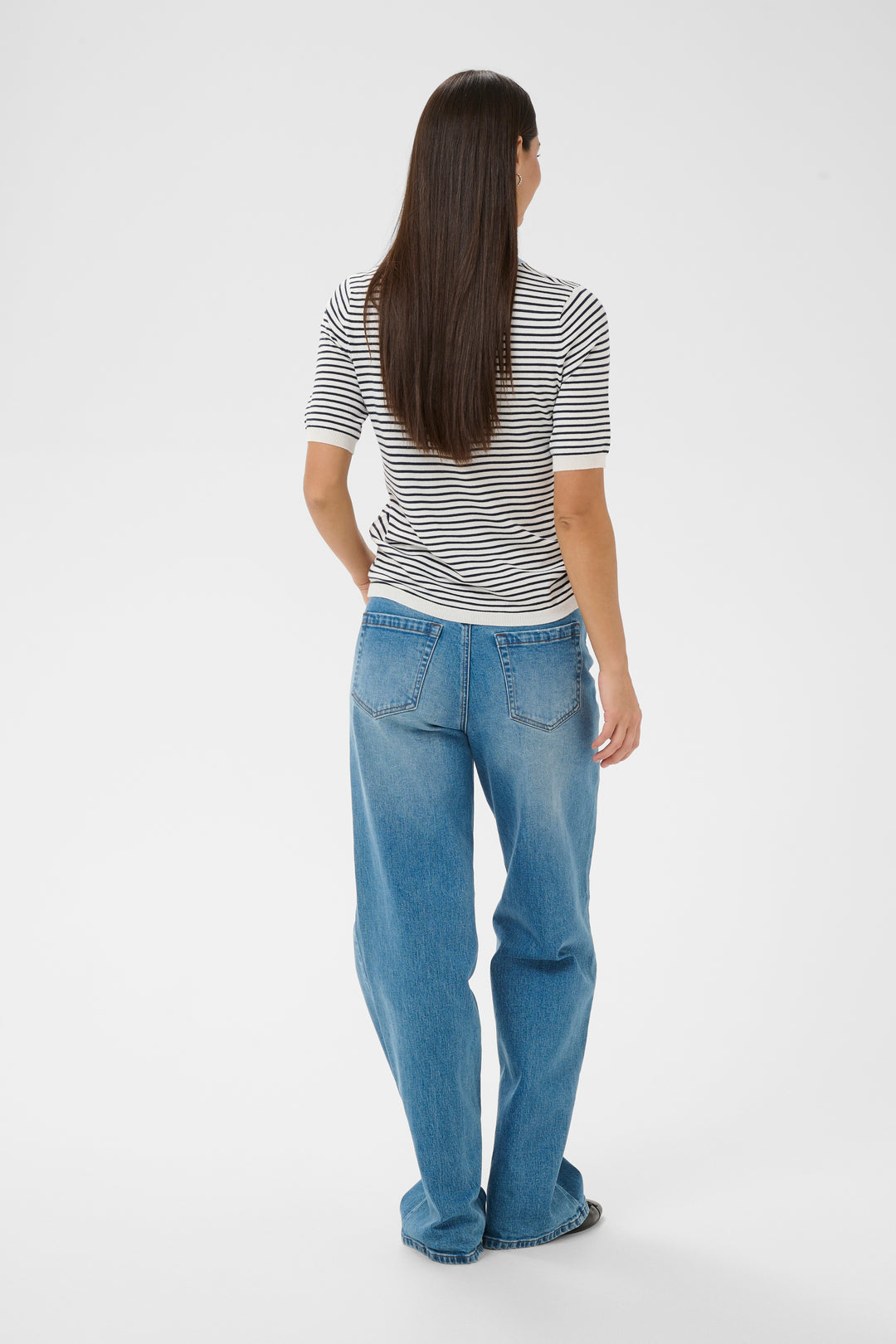 Pull à fines rayures Lizza - Silhouette épurée et confort quotidien