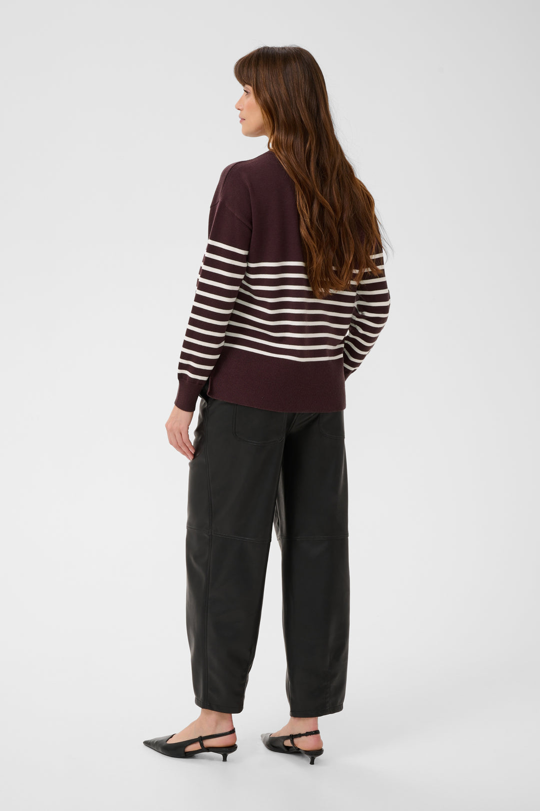 Pull en tricot fin de viscose écoresponsable Limone - Avec encolure ronde et manches longues