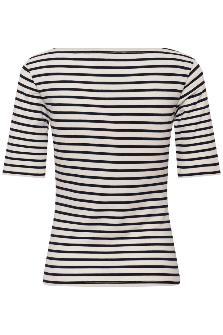 T-shirt col bateau Liddy – Rayé et ajusté