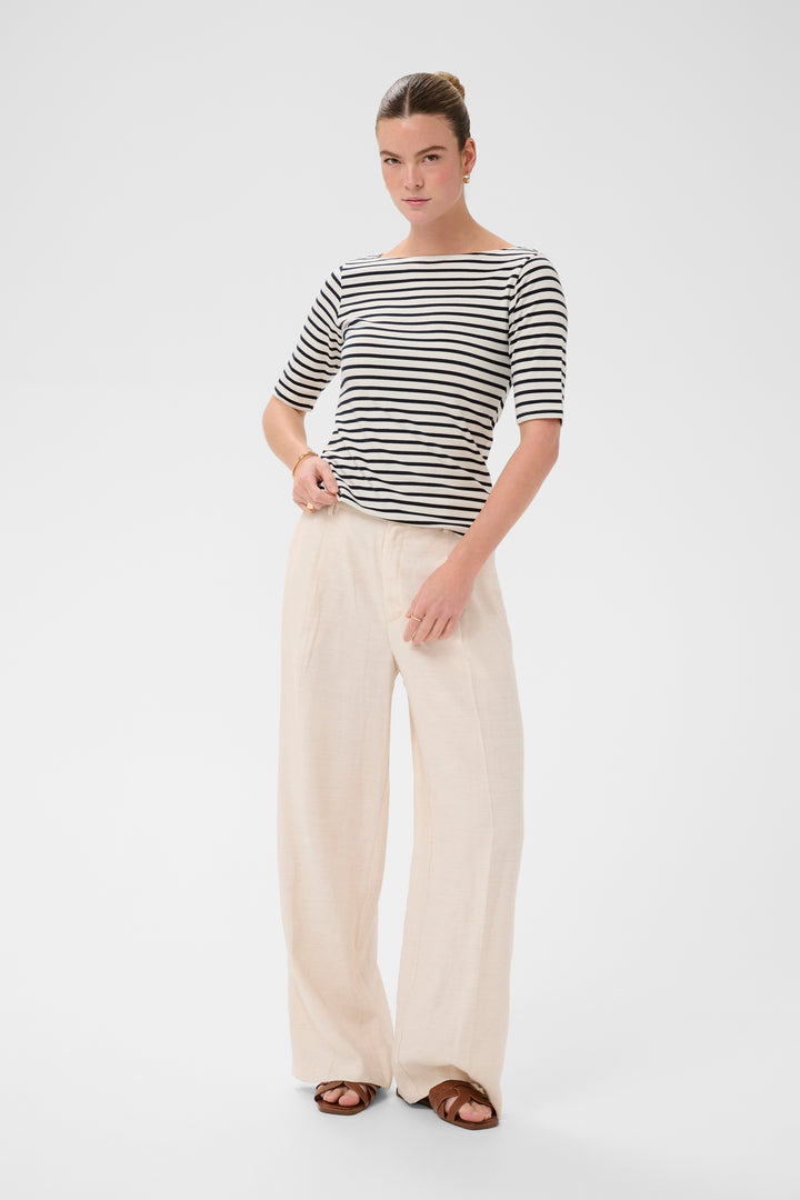 T-shirt col bateau Liddy – Rayé et ajusté