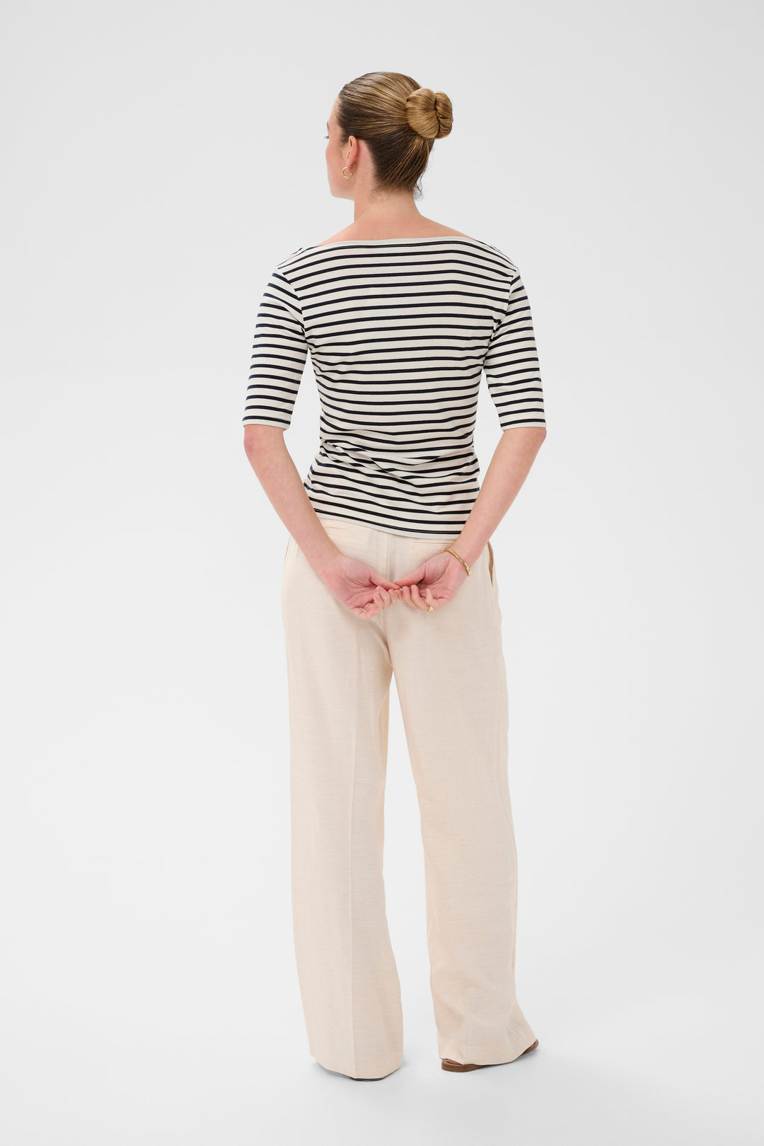 T-shirt col bateau Liddy – Rayé et ajusté