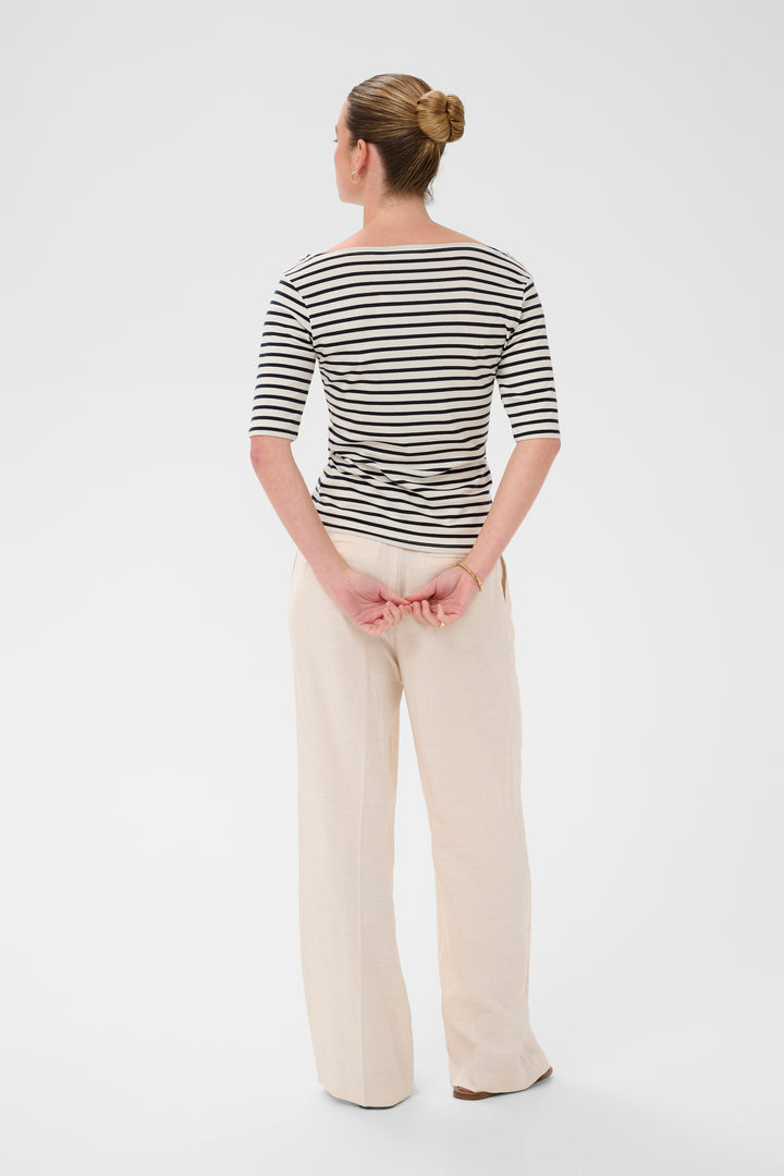 T-shirt col bateau Liddy – Rayé et ajusté