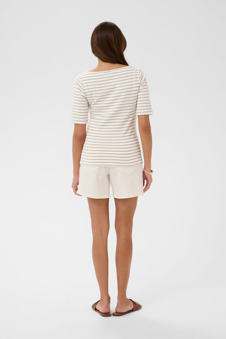 T-shirt col bateau Liddy – Rayé et ajusté