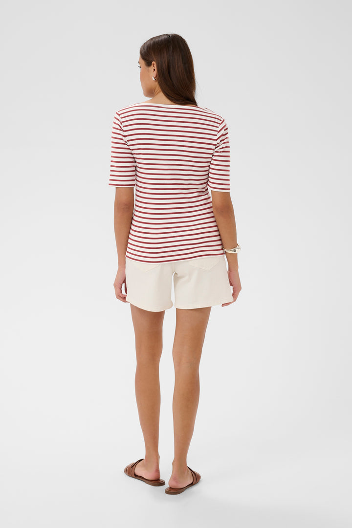 T-shirt col bateau Liddy – Rayé et ajusté