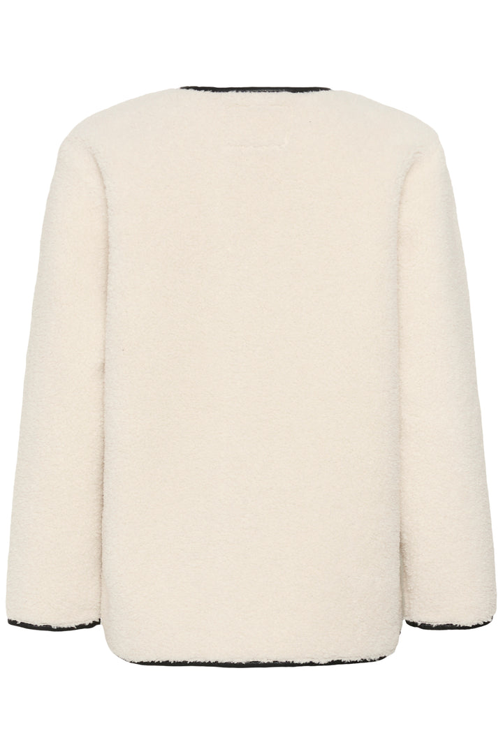 Manteau à bordures contrastantes Sandra - Coupe droite et généreuse