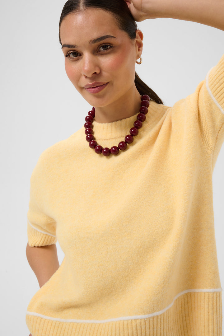 Chandail en tricot avec laine certifiée Kajinie - À manches mi-longues