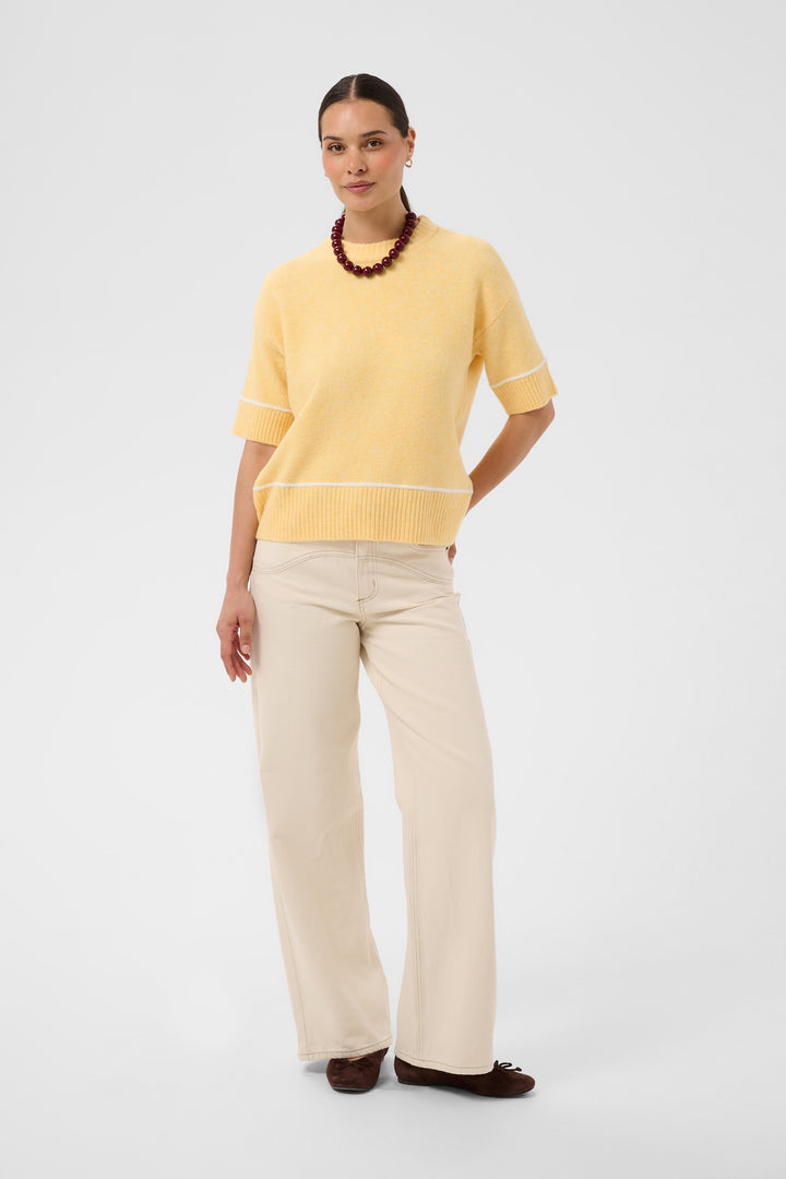 Chandail en tricot avec laine certifiée Kajinie - À manches mi-longues