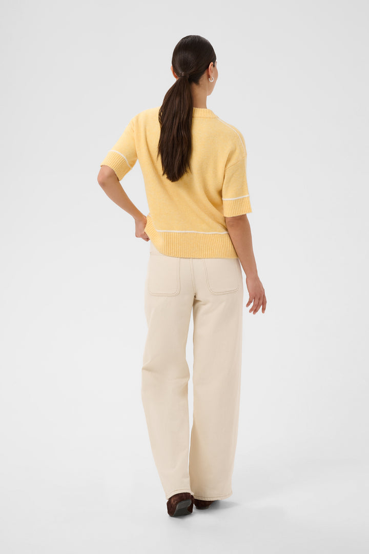 Chandail en tricot avec laine certifiée Kajinie - À manches mi-longues