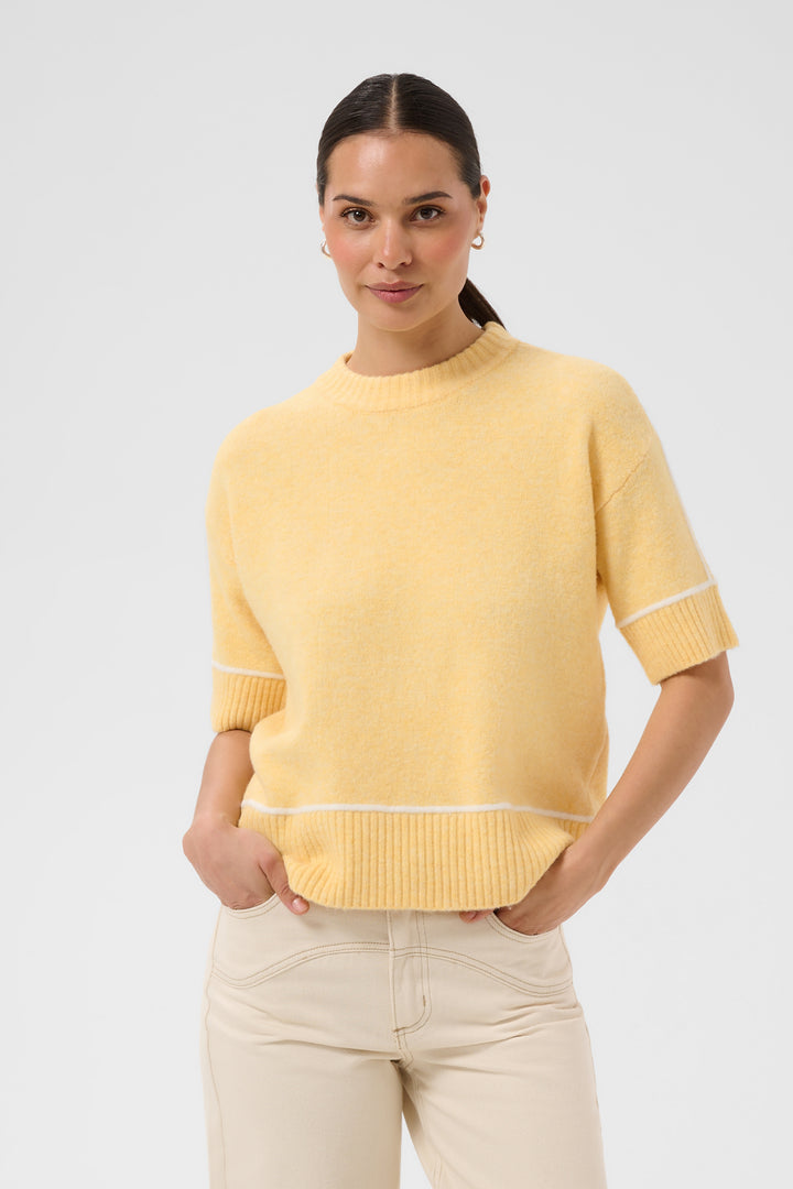 Chandail en tricot avec laine certifiée Kajinie - À manches mi-longues