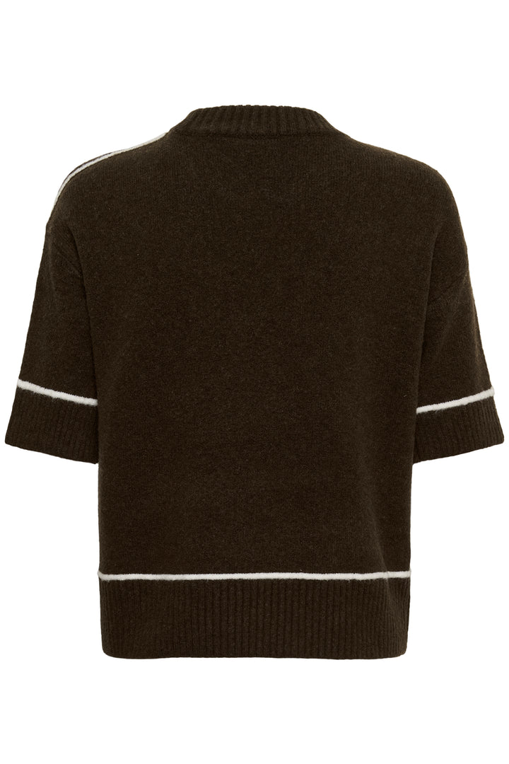 Chandail en tricot avec laine certifiée Kajinie - À manches mi-longues