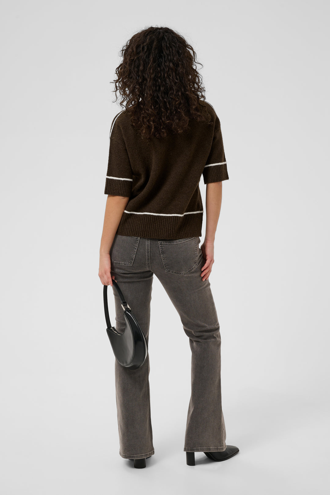 Chandail en tricot avec laine certifiée Kajinie - À manches mi-longues