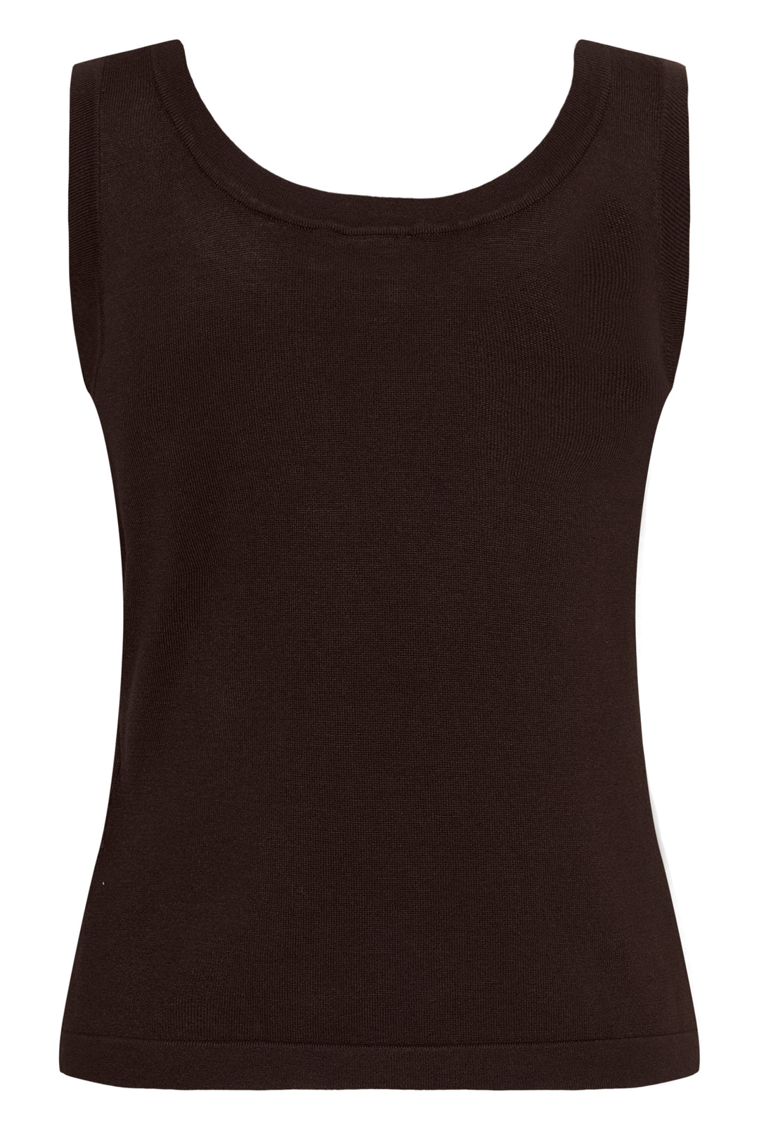 Camisole en tricot de viscose Ecovero Lizza -Soyeux à bordures contrastées