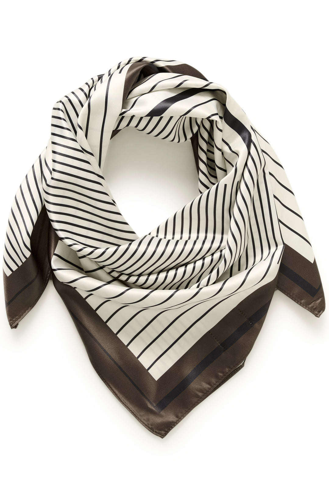 Foulard souple Scarfina - Satiné à rayures graphiques
