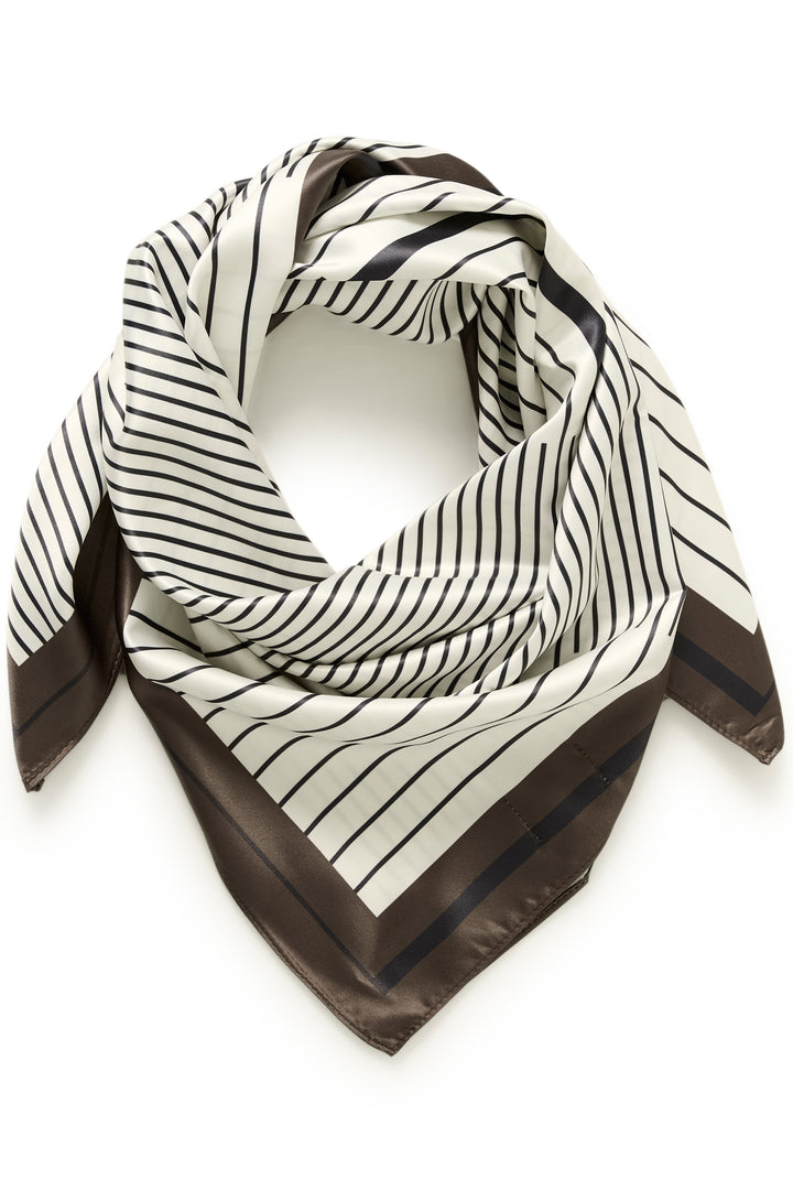 Foulard souple Scarfina - Satiné à rayures graphiques